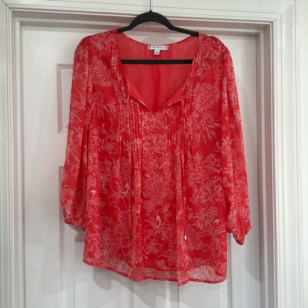 Coral Blouse